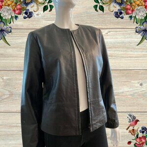 Yvonne Marie Sleek Black Leather Jacket for Women